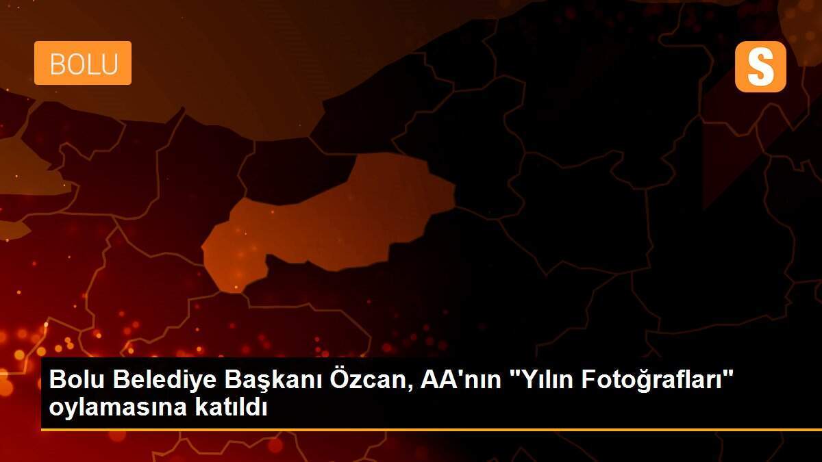Bolu Belediye Başkanı Özcan, AA\'nın "Yılın Fotoğrafları" oylamasına katıldı