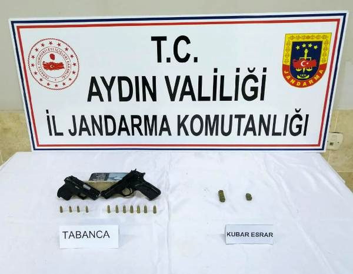 Çay ocağında silah ve uyuşturucu satışına gözaltı