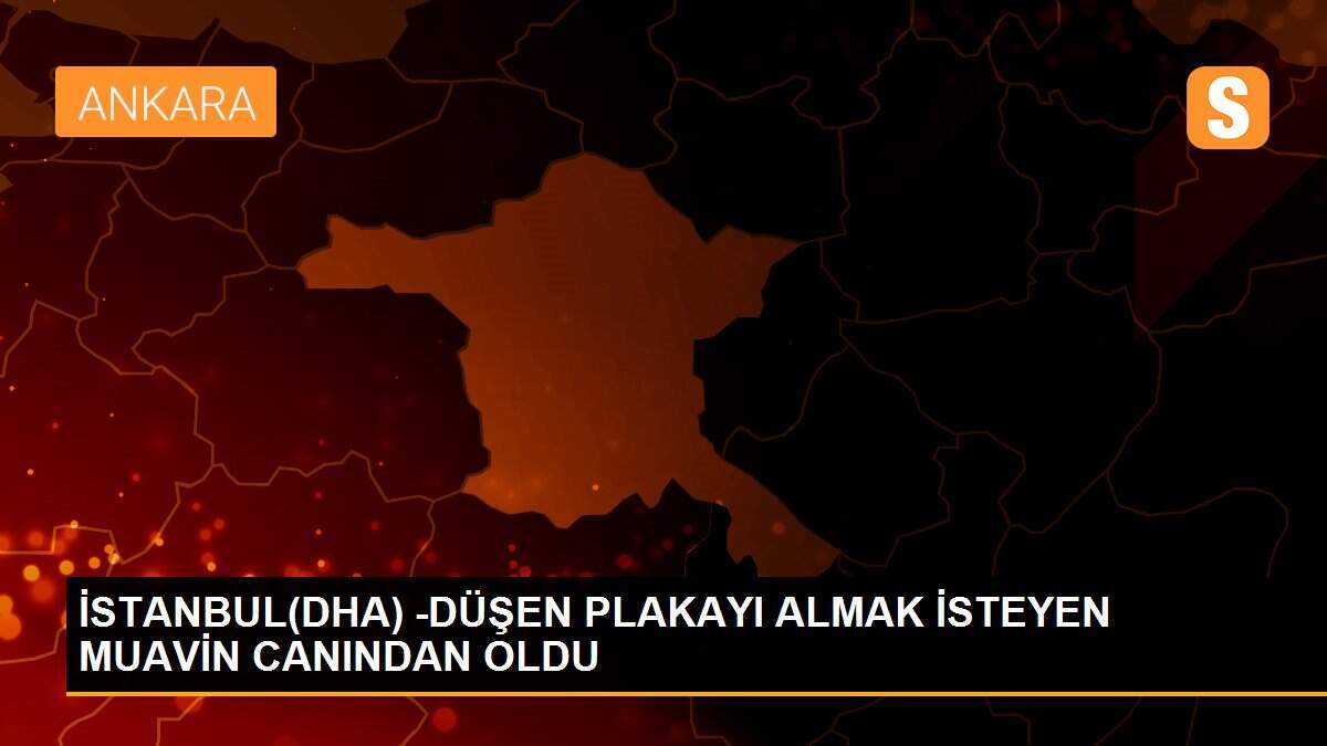 İSTANBUL(DHA) -DÜŞEN PLAKAYI ALMAK İSTEYEN MUAVİN CANINDAN OLDU