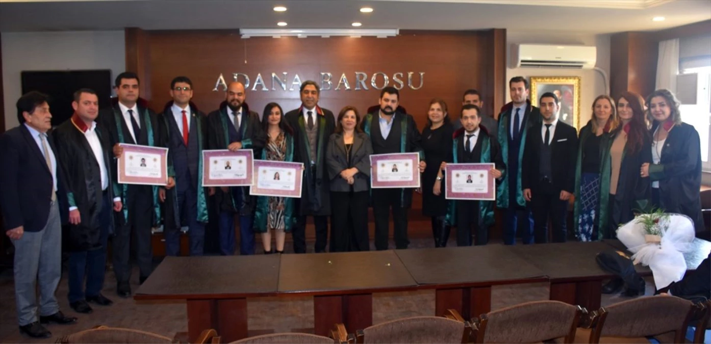 Adana Barosuna 5 yeni avukat daha katıldı