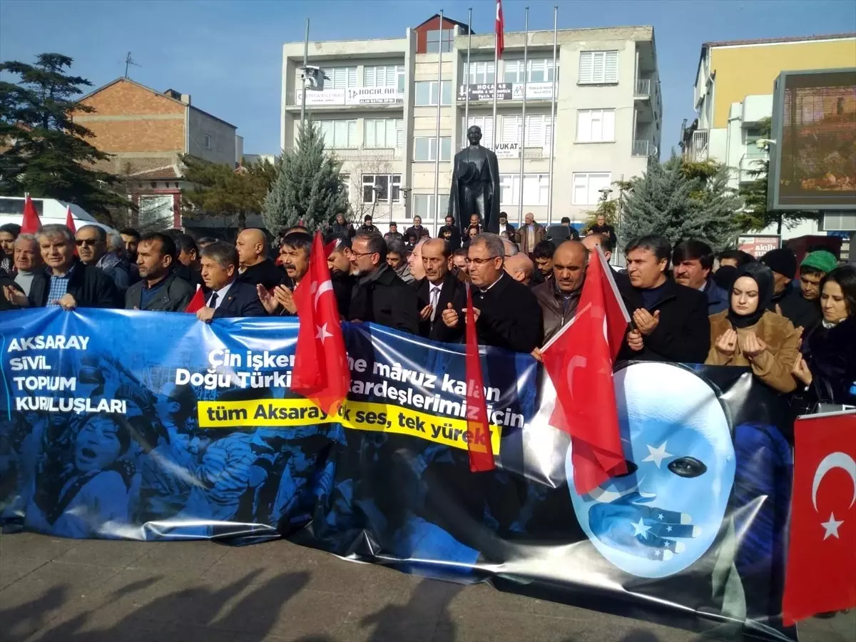 Aksaray\'da Doğu Türkistan\'da yaşanan Çin zulmü protesto edildi