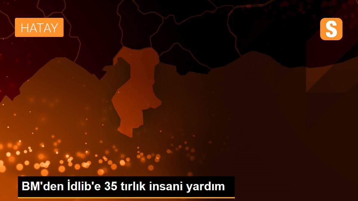BM\'den İdlib\'e 35 tırlık insani yardım
