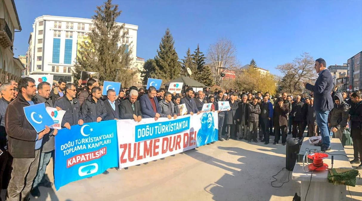 Çin\'in Doğu Türkistan politikaları Van ve Hakkari\'de protesto edildi
