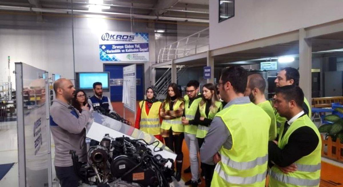 DPÜ KAMER\'den Kros Otomotiv\'e teknik gezi