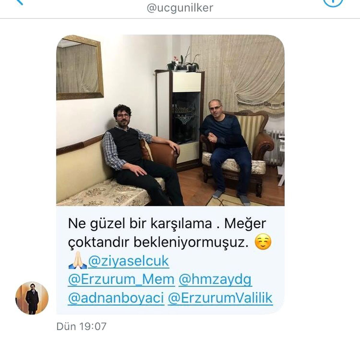 Erzurum\'da veli öğretmen el ele