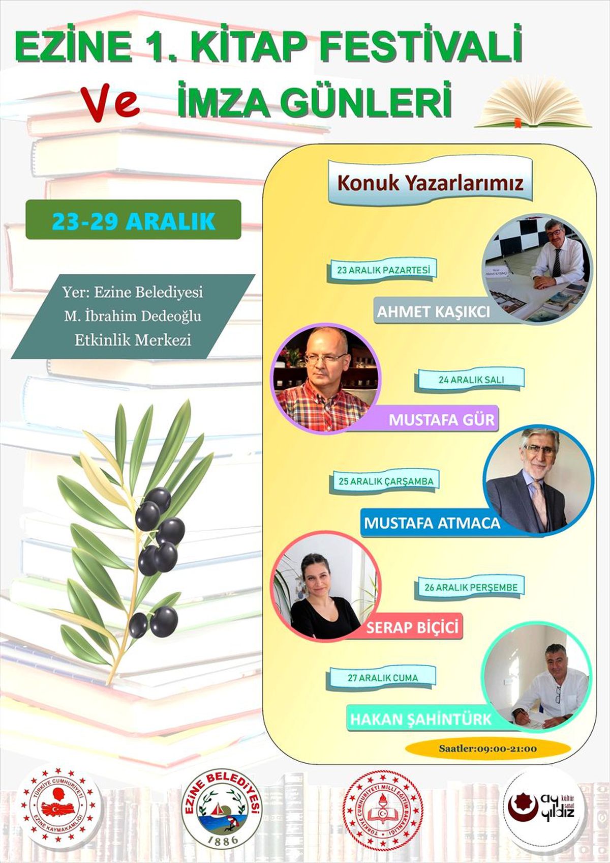 Ezine\'de kitap festivali düzenlenecek
