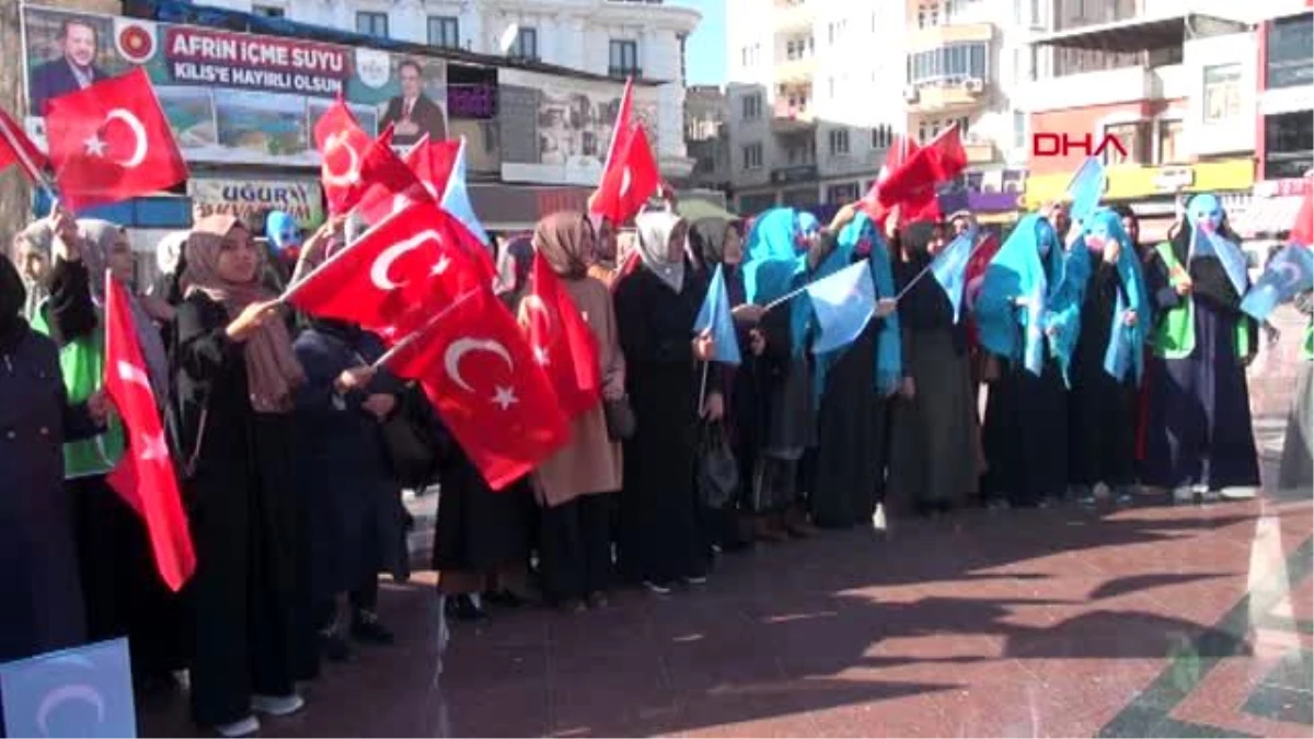 Kilis\'te, uygur türklerine destek açıklaması