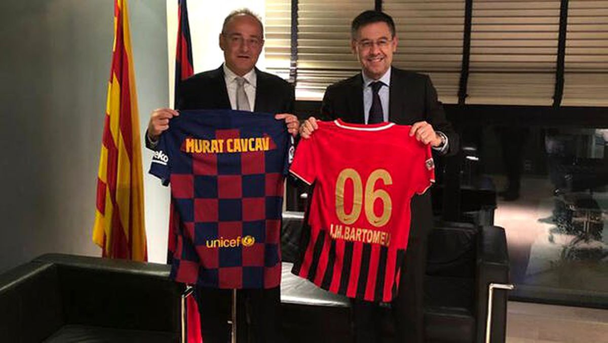 Murat Cavcav, Barcelona Başkanı Bartomeu\'yla görüştü