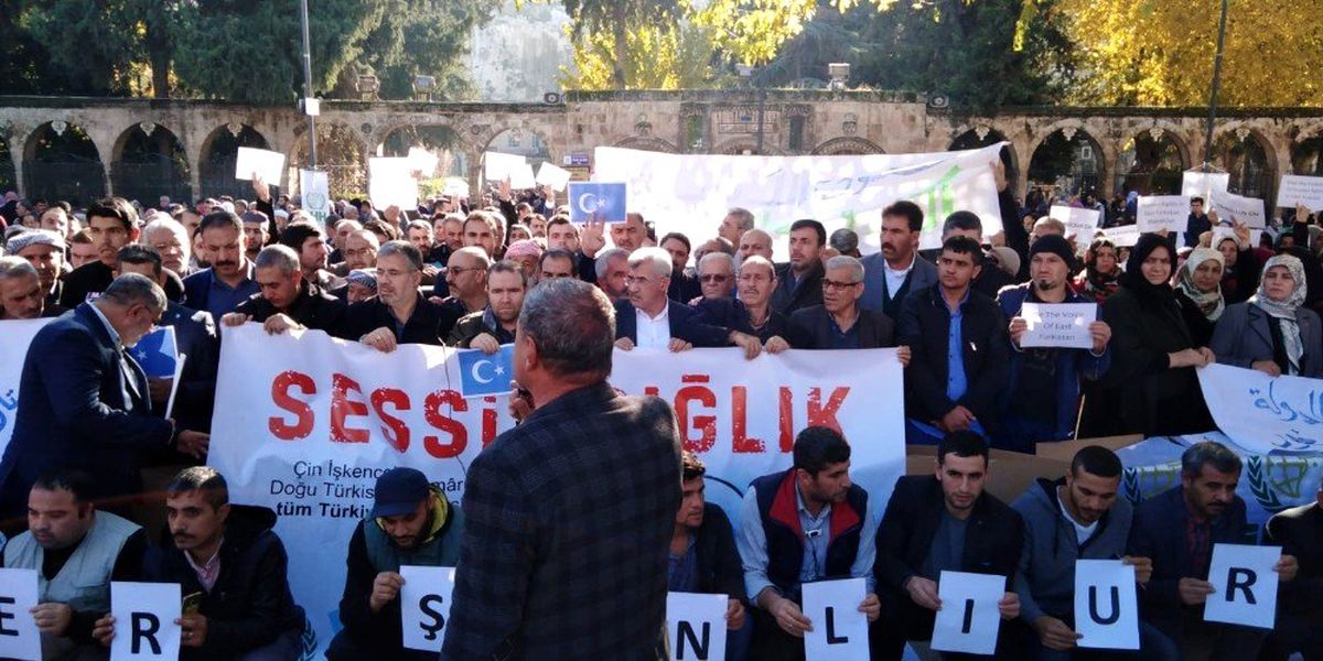 Şanlıurfa\'da Çin\'in Doğu Türkistan protestosu