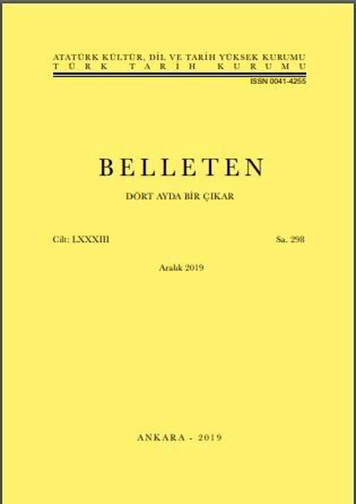 Belleten 298. sayısıyla okurlarla buluştu