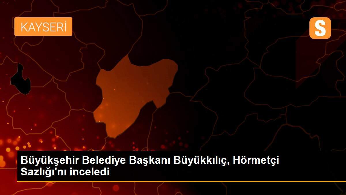 Büyükşehir Belediye Başkanı Büyükkılıç, Hörmetçi Sazlığı\'nı inceledi