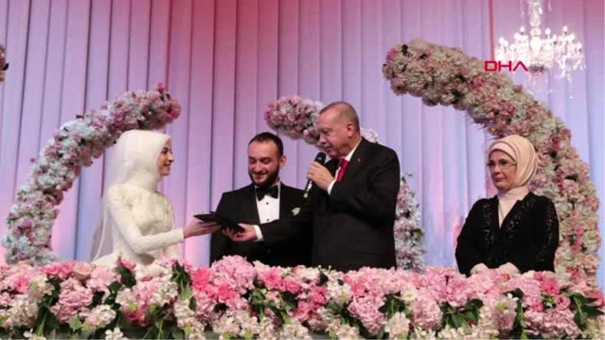 Cumhurbaşkanı erdoğan, bakanın oğlunun nikah şahidi oldu