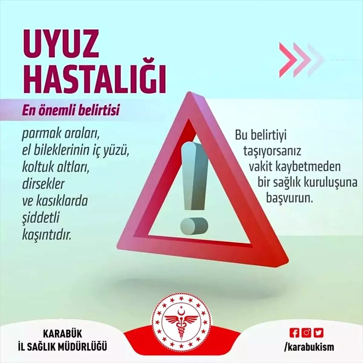 Karabük İl Sağlık Müdürlüğünden "uyuz" açıklaması