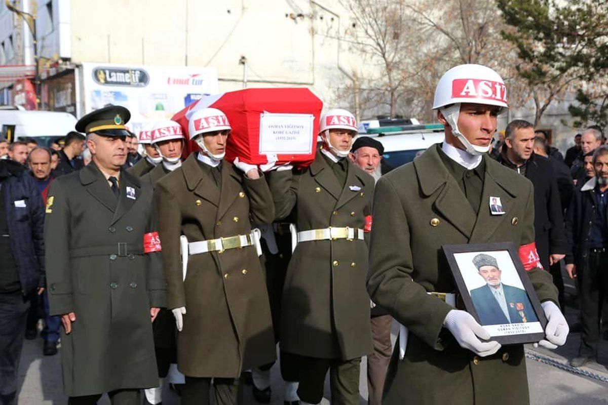 Kore Gazisi son yolculuğuna uğurlandı