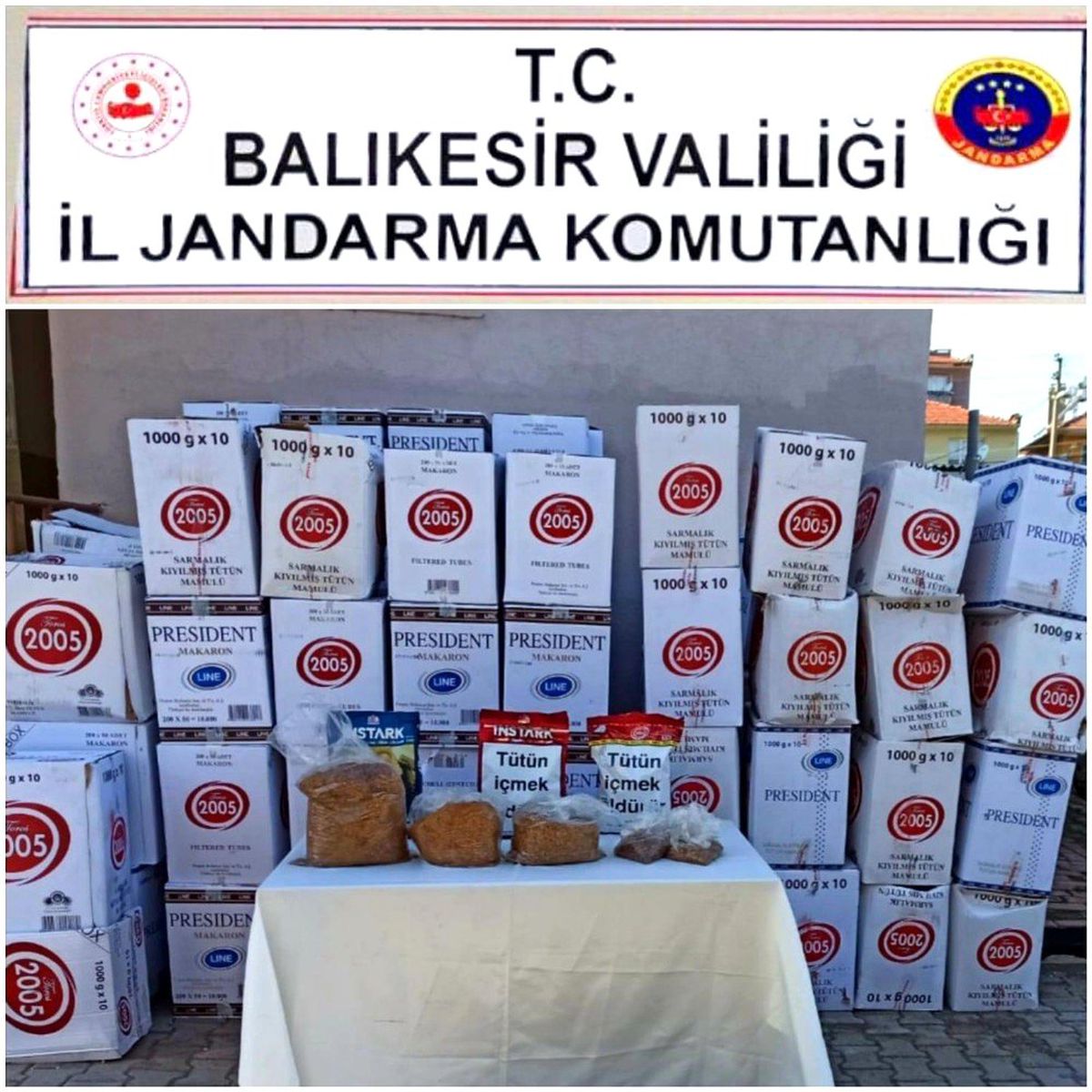 Sındırgı\'da kaçak tütün operasyonu