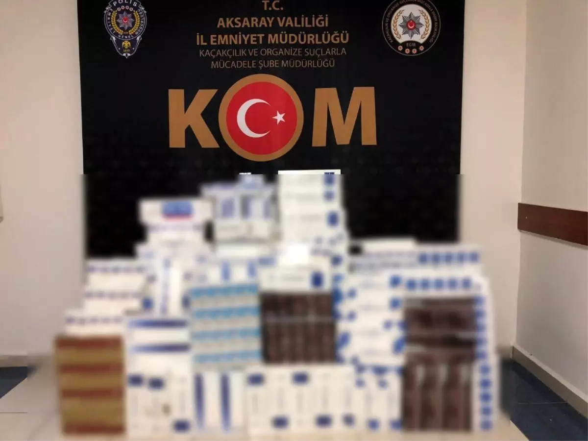 Aksaray\'da bin 500 paket kaçak sigara ele geçirildi