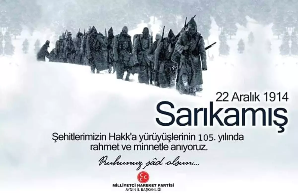 Aydın MHP, Sarıkamış şehitlerini unutmadı