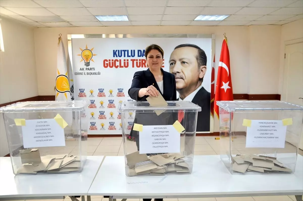 Edirne\'de AK Parti delege seçimi tamamlandı