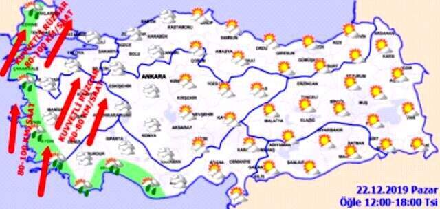 Meteoroloji'den yağmur ve fırtına uyarısı
