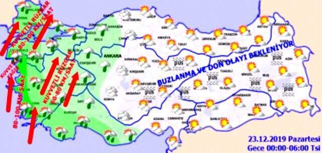 Meteoroloji'den yağmur ve fırtına uyarısı