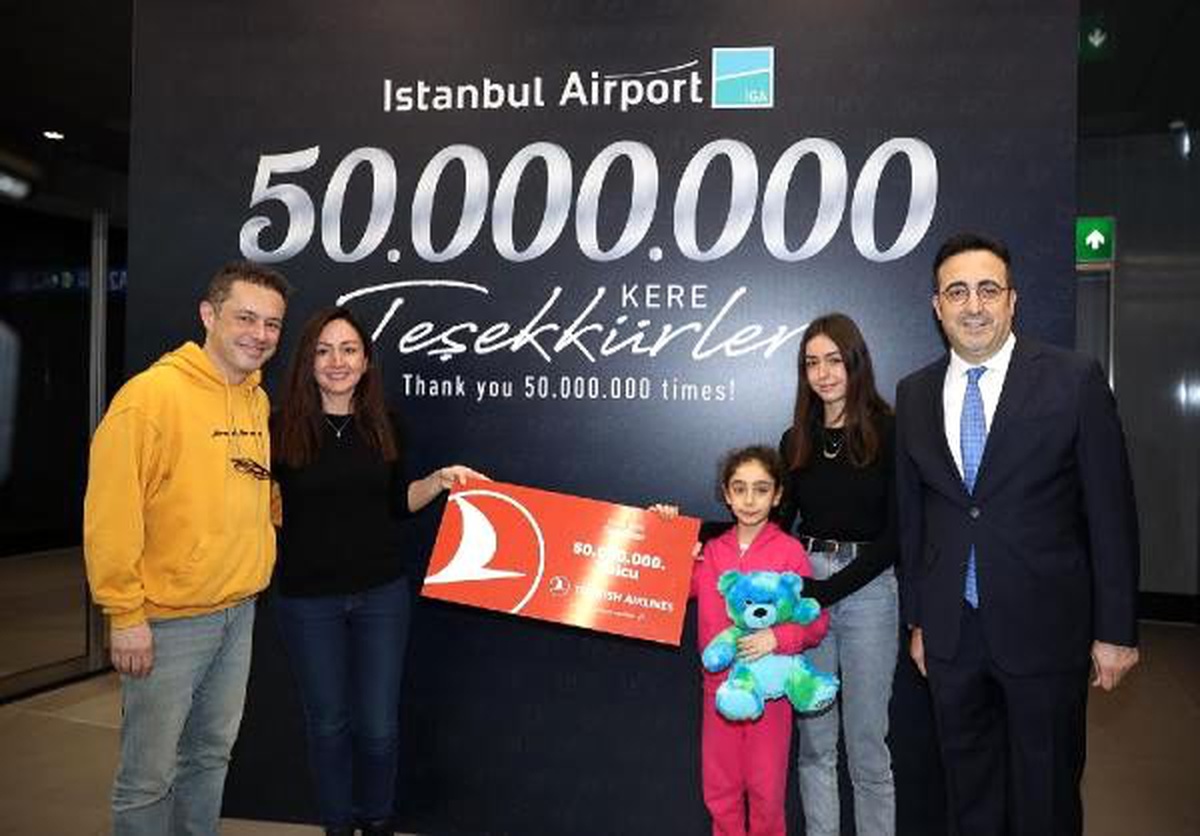 50 milyoncu yolcuya hediyeleri Cumhurbaşkanı Erdoğan verdi