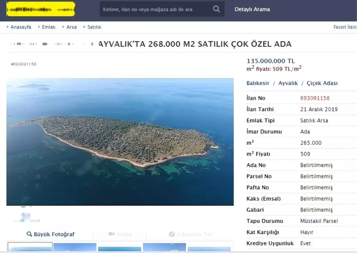 Fiyatı güncellendi, 135 milyon lira