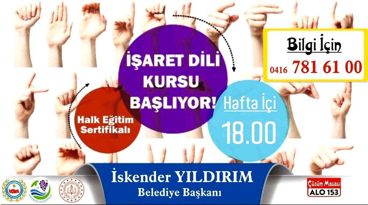Gölbaşı Belediyesinden işaret dili kursu