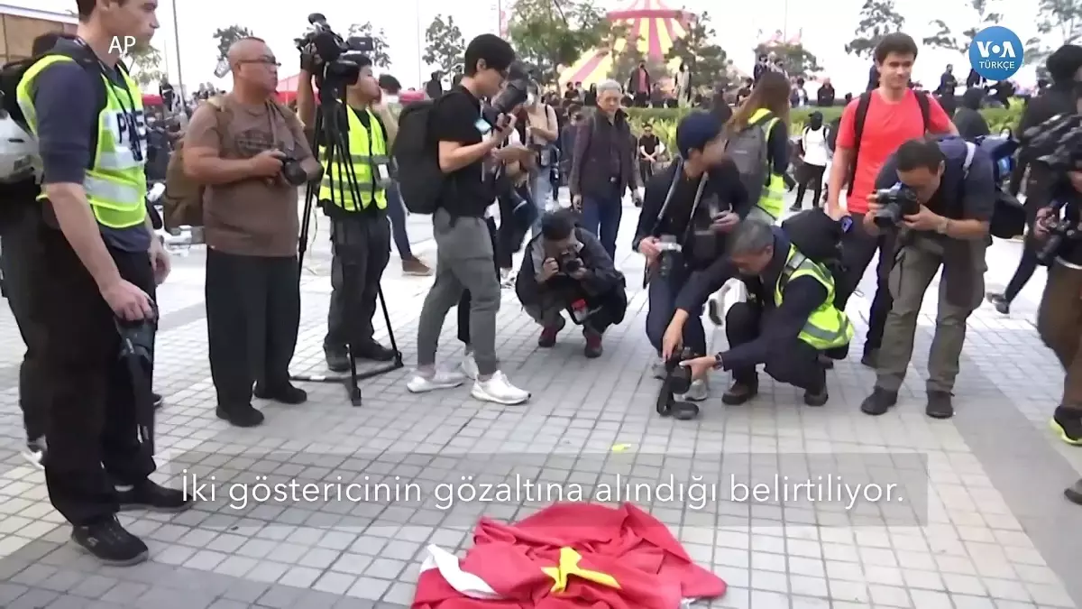 Hong Kong\'da Uygur Protestosu