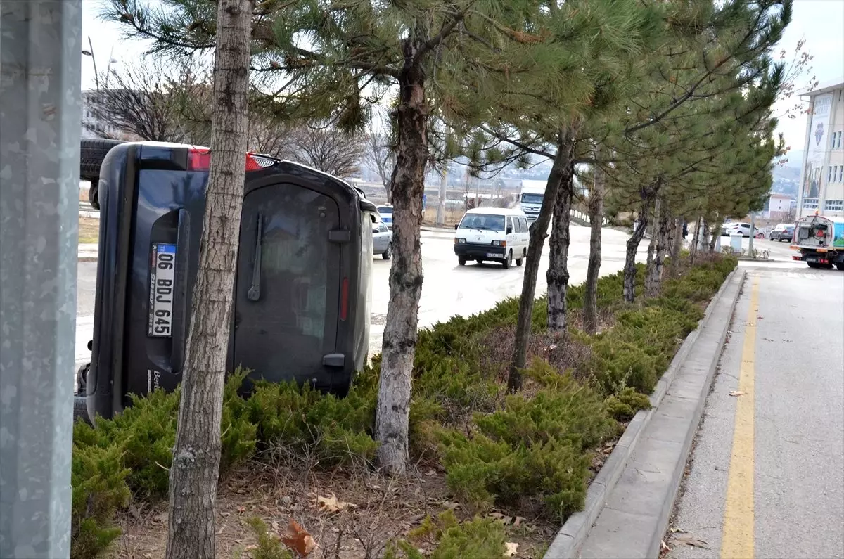 Kahramankazan\'da trafik kazası: 1 yaralı