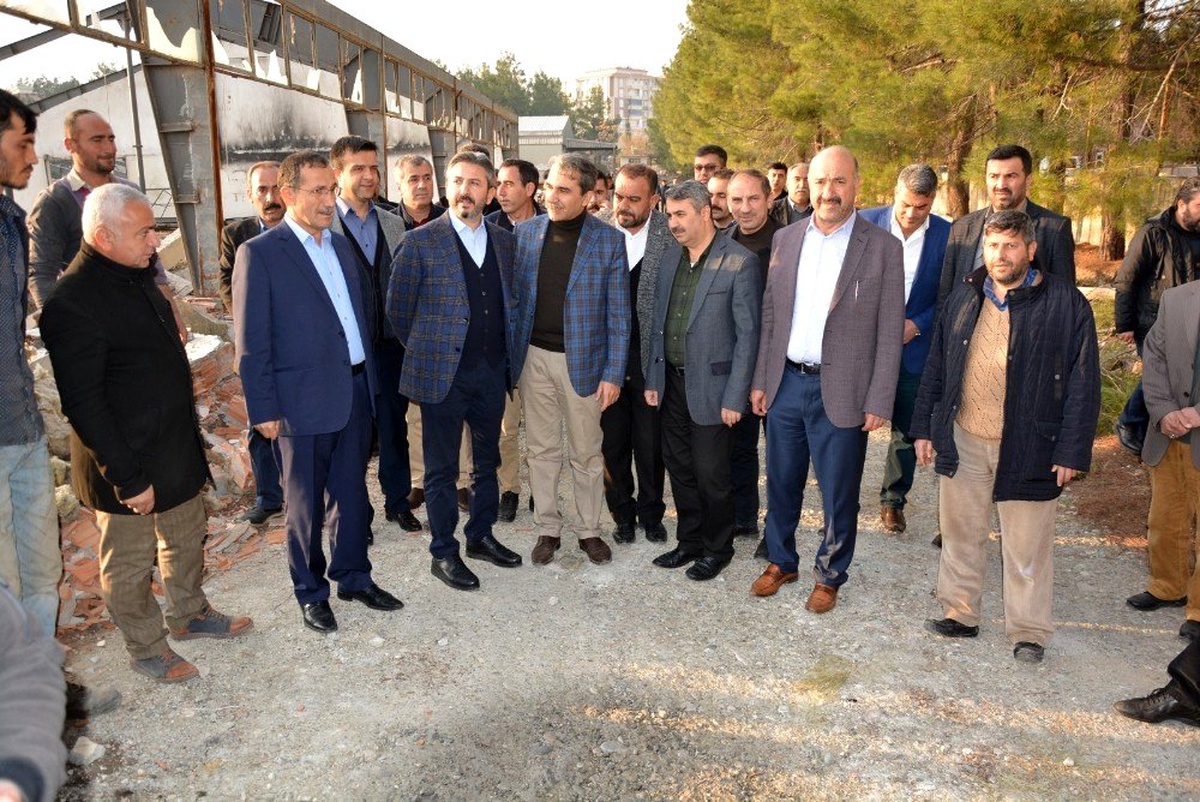 Milletvekili Aydın, Besni millet bahçesinin yapılacağı yeri inceledi