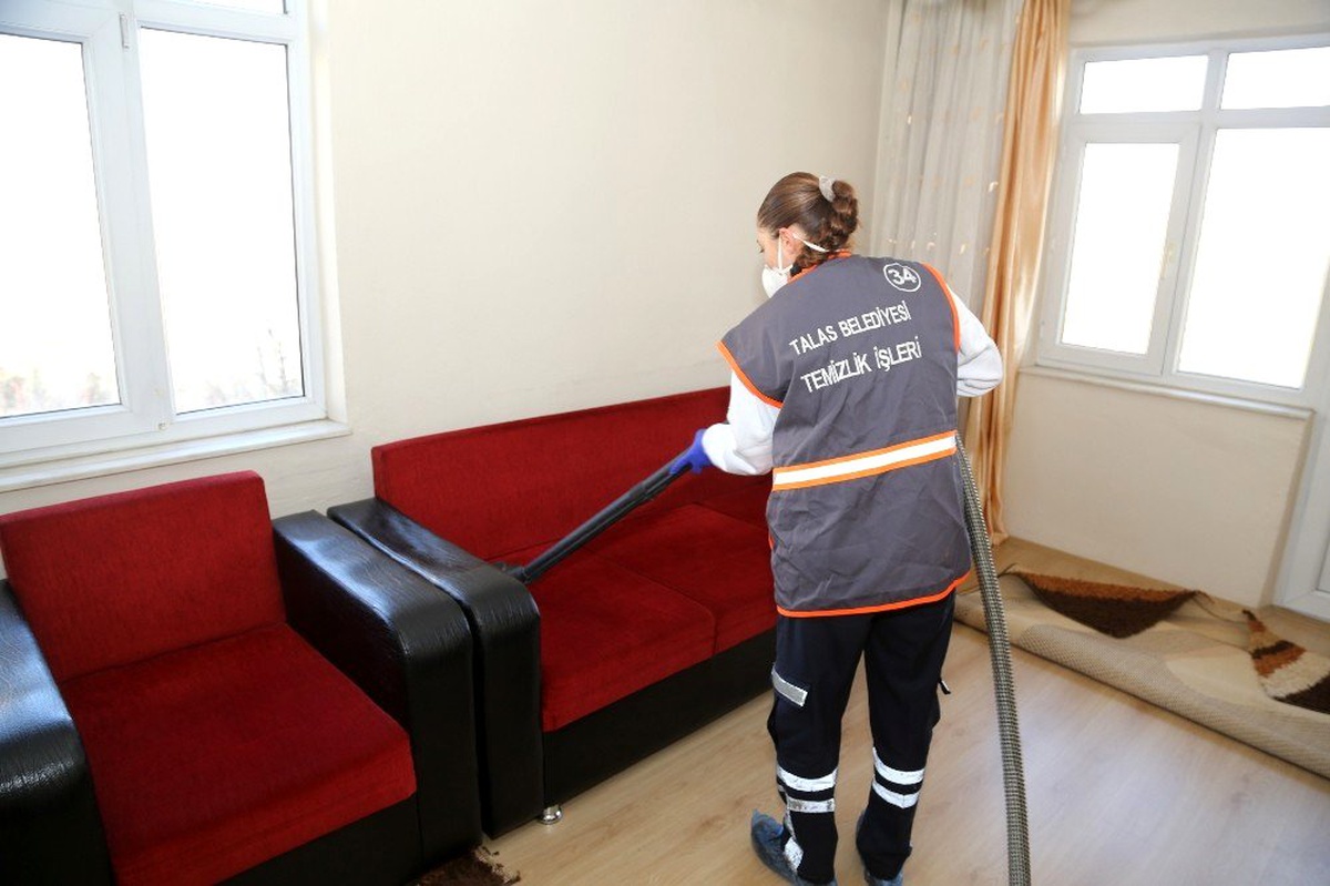 Talas Belediyesi\'nden ev temizliği hizmeti