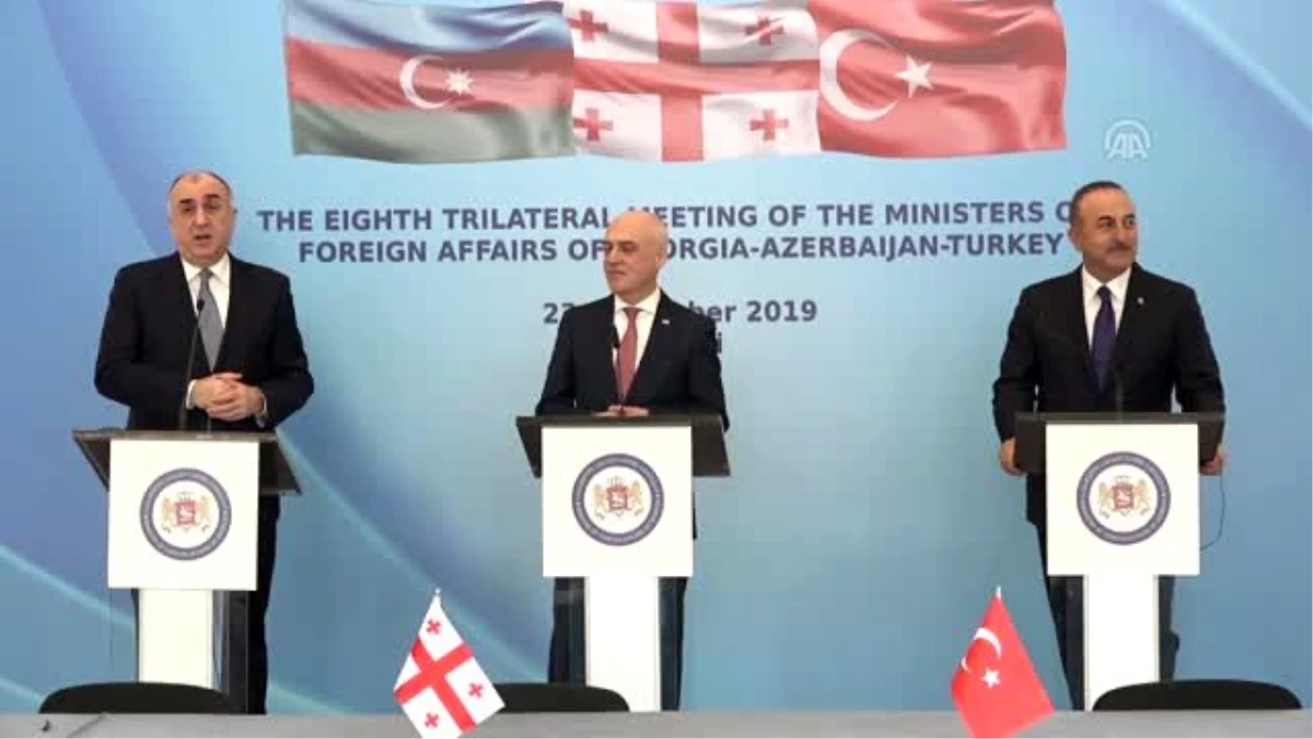 Türkiye-Gürcistan-Azerbaycan Dışişleri Bakanları ortak basın toplantısı - Elmar Memmedyarov