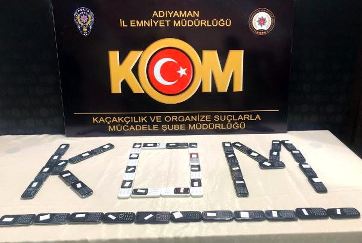 Adıyaman\'da kaçak cep telefonuna 1 gözaltı