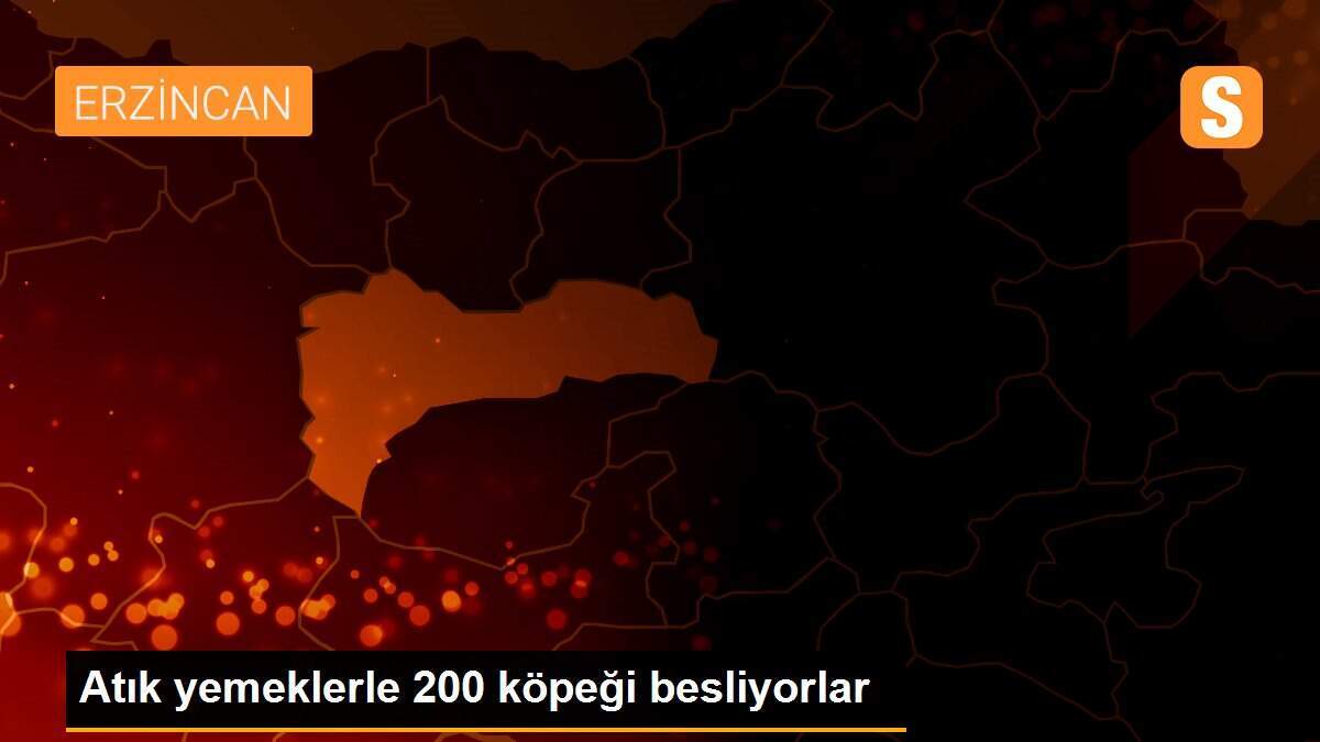 Atık yemeklerle 200 köpeği besliyorlar