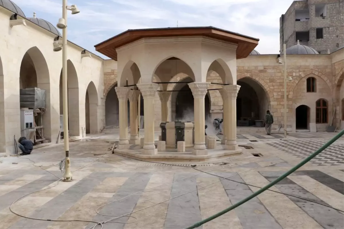 DEAŞ\'ın yıktığı El Bab Ulu Camii restorasyonunda sona gelindi