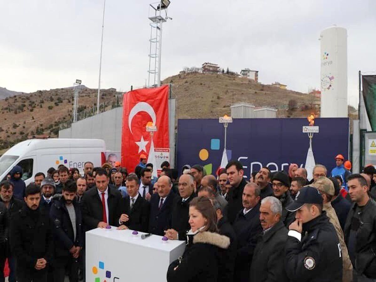 İliç doğalgaza kavuştu