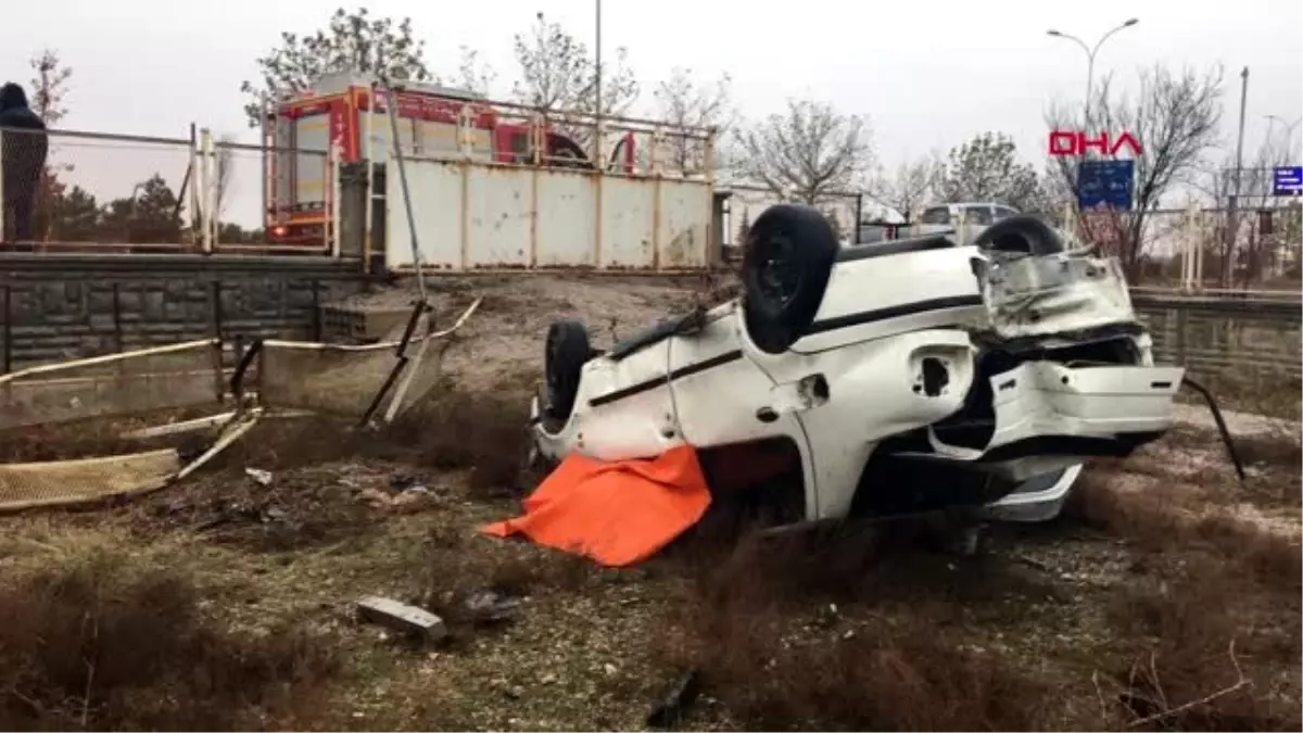 Konya bahçeye uçan otomobilin sürücüsü öldü