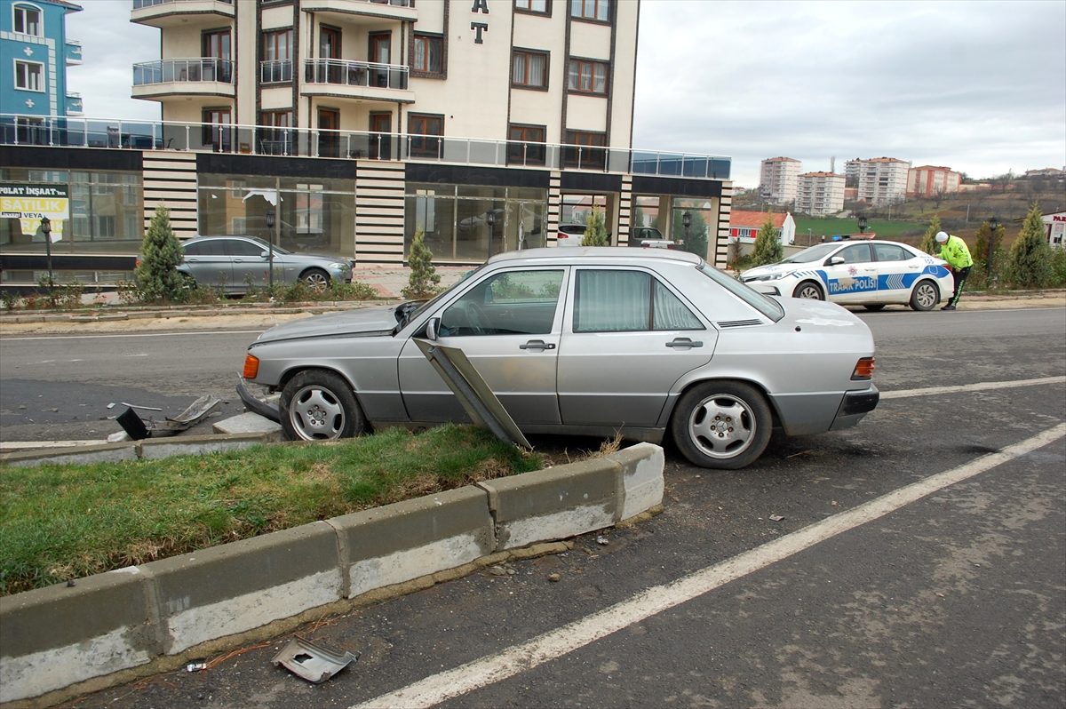 Malkara\'da trafik kazasında 1 kişi yaralandı