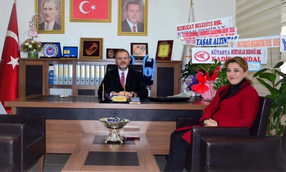 Milletvekili Ceyda Çetin Erenler\'den Başkan Ceyhun\'a tebrik ziyareti