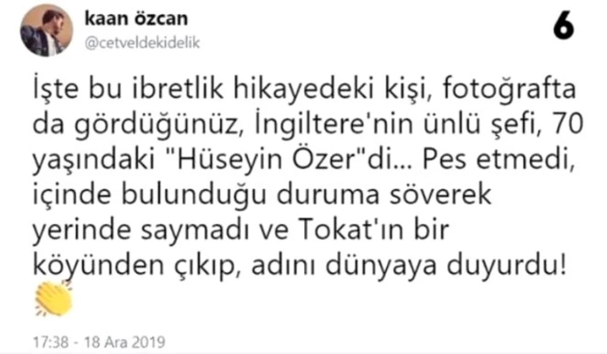 Tokat\'ta Kötü Kaderini Yenerek Londra\'da Sofra Kralı Olan Hüseyin Özer\'le Tanışın