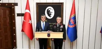 Vali Gürel'den Orgeneral Çetin'e ziyaret