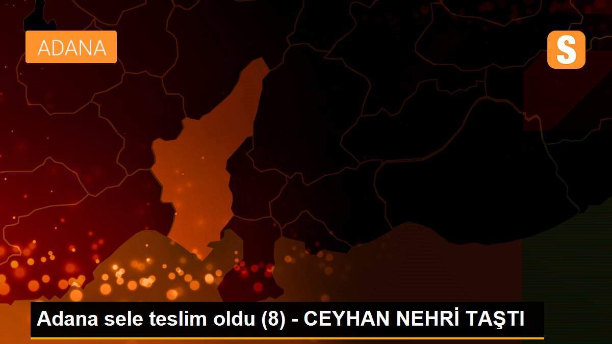 Adana sele teslim oldu (8) - CEYHAN NEHRİ TAŞTI