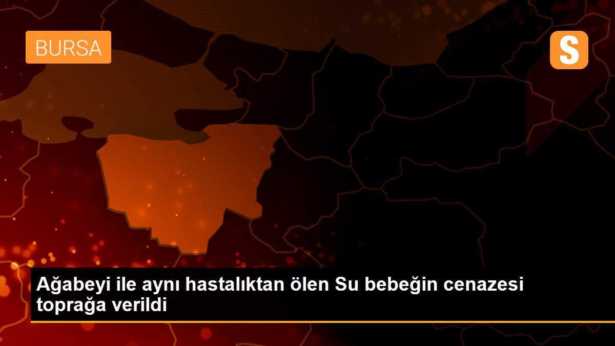 Ağabeyi ile aynı hastalıktan ölen Su bebeğin cenazesi toprağa verildi