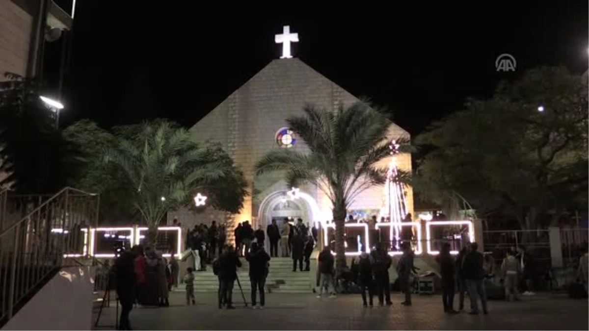 Gazze\'deki Hristiyanlar, Noel münasebetiyle ayin düzenledi