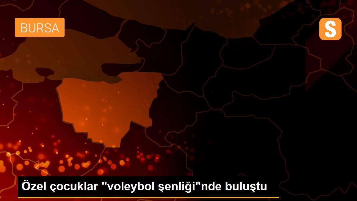 Özel çocuklar "voleybol şenliği"nde buluştu