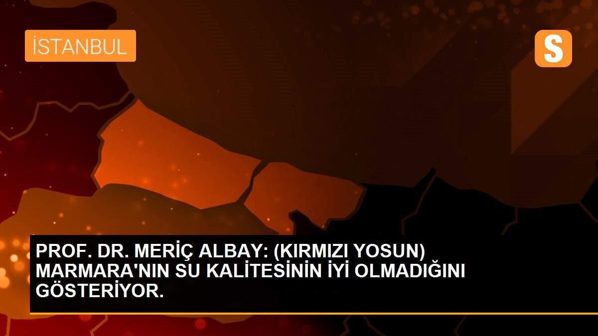 PROF. DR. MERİÇ ALBAY: (KIRMIZI YOSUN) MARMARA\'NIN SU KALİTESİNİN İYİ OLMADIĞINI GÖSTERİYOR.