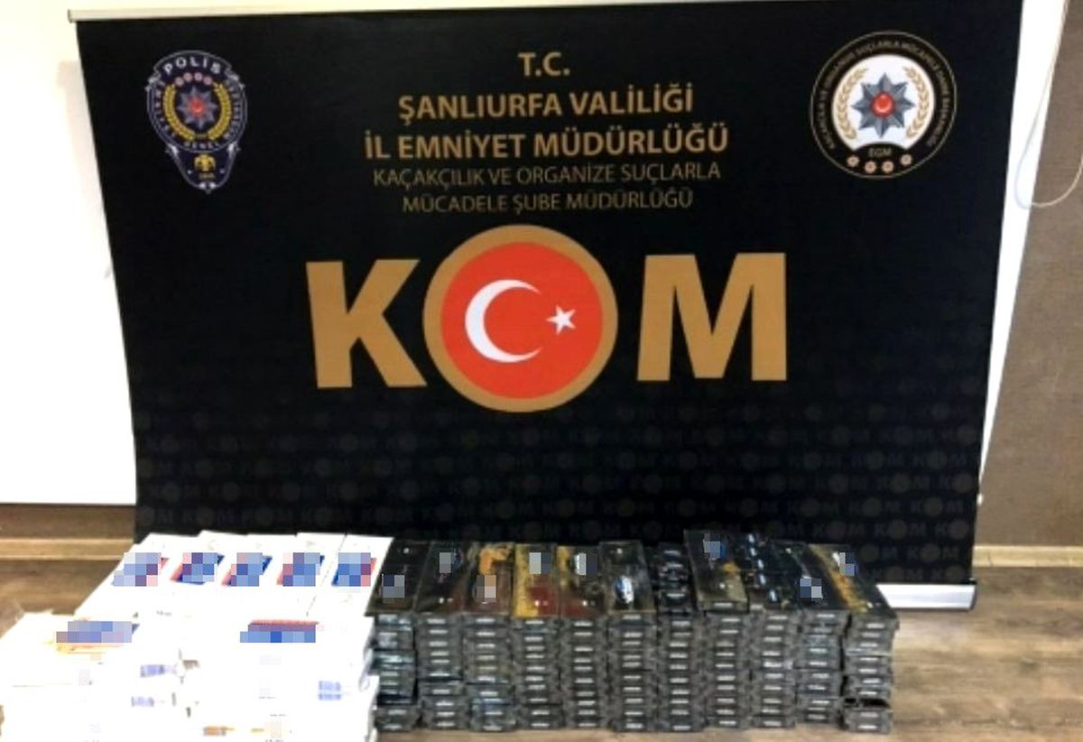 Şanlıurfa\'da 3 bin paket gümrük kaçağı sigara ele geçirildi