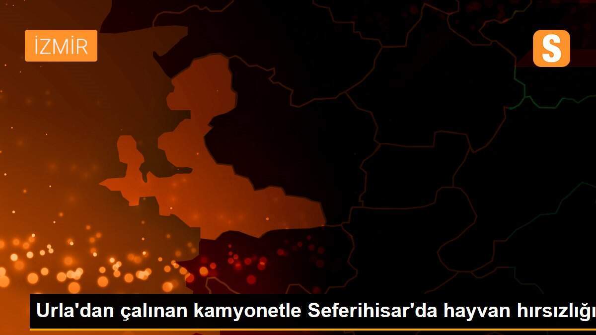 Urla\'dan çalınan kamyonetle Seferihisar\'da hayvan hırsızlığı