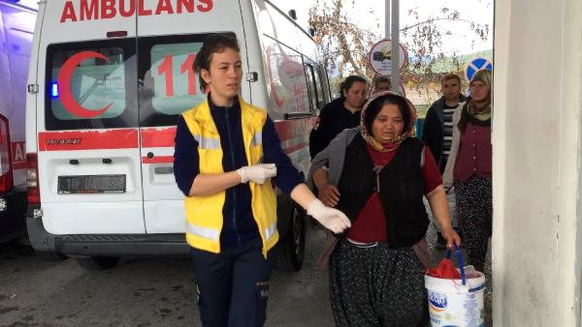 Zeytin işçilerini taşıyan minibüs, kamyona çarptı: 10 yaralı