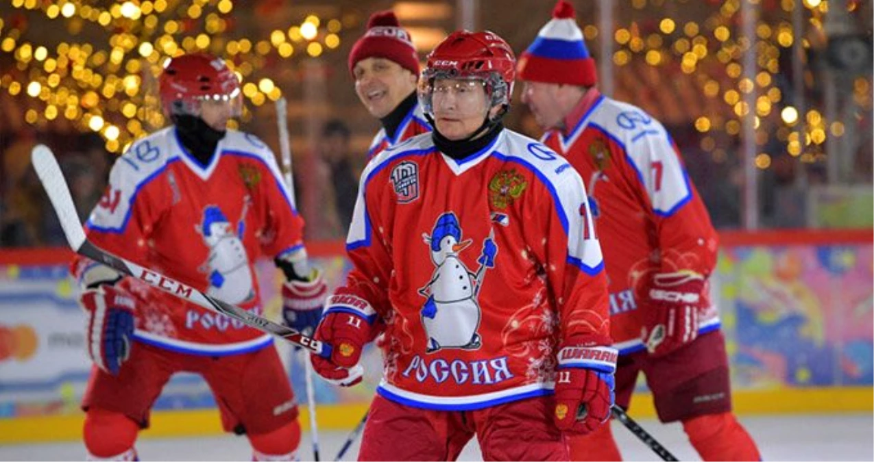 67 yaşındaki Rusya lideri Putin buz hokeyi oynadı